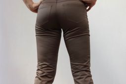 Saténové úzké kalhoty Zara, XS