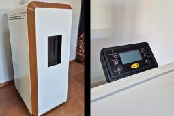 Stylová kamna s prosklenými dvířky 15kW