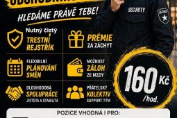 Ostraha obchodního domu- Tišnov -160Kč/hod