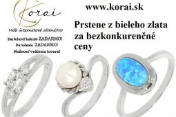 Prstene z bieleho zlata Korai