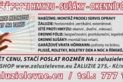 Žaluzie-vrata-sítě proti hmyzu-okenní folie-E-SHOP