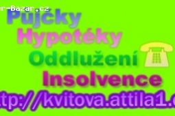 Půjčky,hypotéky,oddlužení,insolvenční řízení.